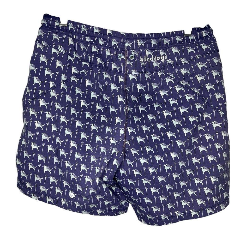 Birddogs Flying Duck Dog Gym Shorts Navy White - Large